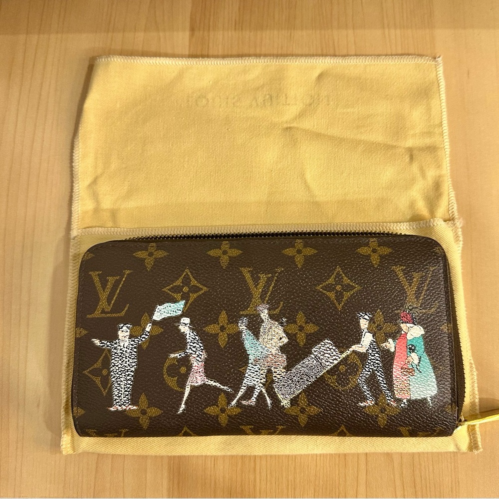 Authentic Louis Vuitton Monogram Animation Illustre Zippy Wallet